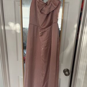Show Me Your MuMu Dusty Rose Maxi Dress with Ruffle Detail